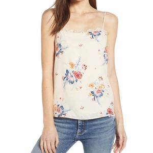 Socialite Floral Cream Tank Top